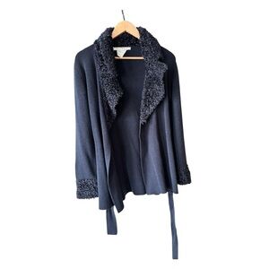 Max Studio Knitwear Vintage Tie Cardigan Mob Wife Y2K Size S
